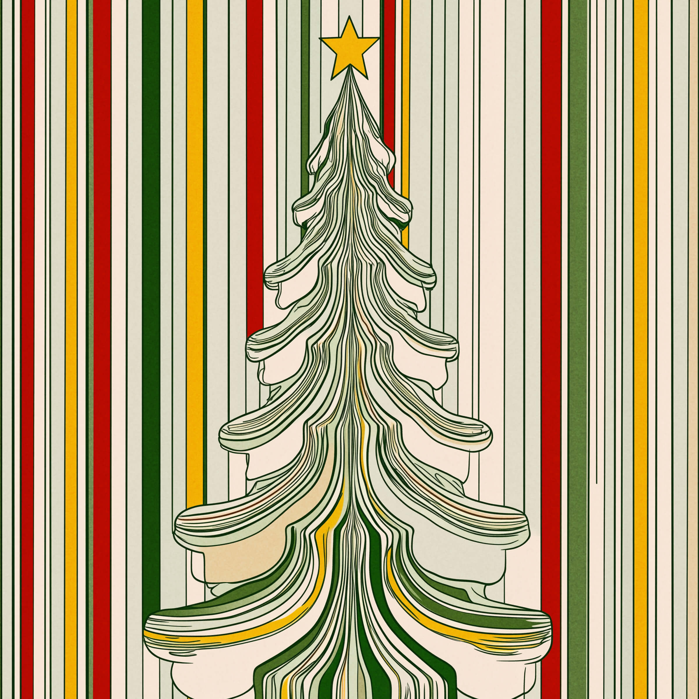 Fun Facts About Christmas - Tree Illustration