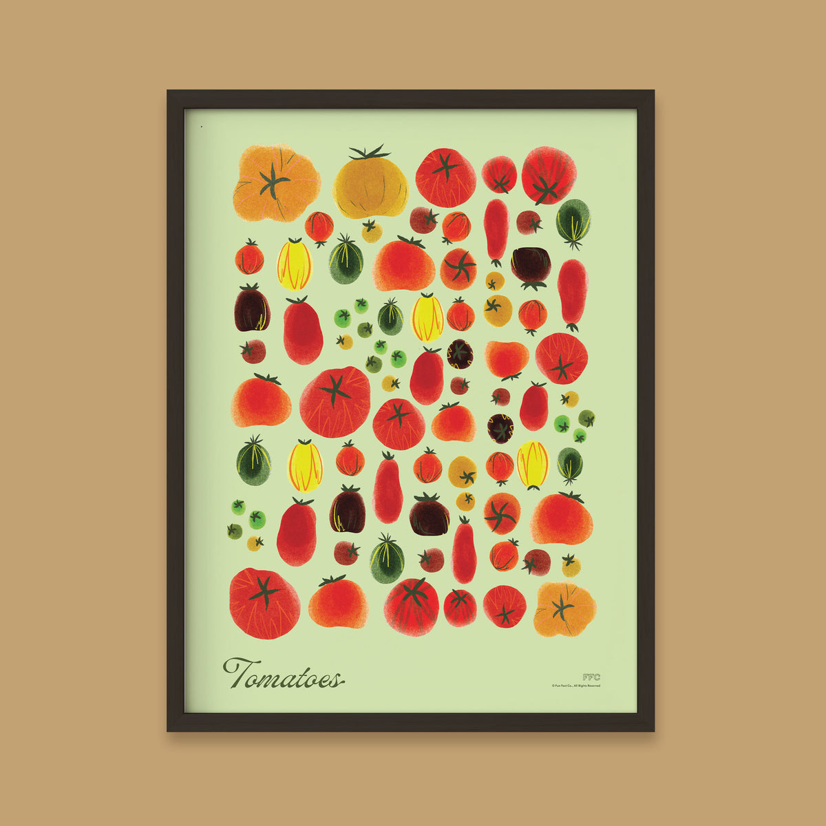 Green Tomato Family Reunion Print