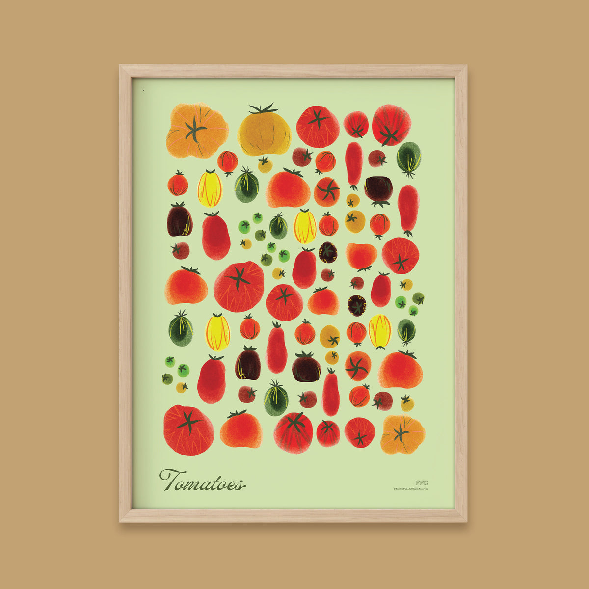 Green Tomato Family Reunion Print