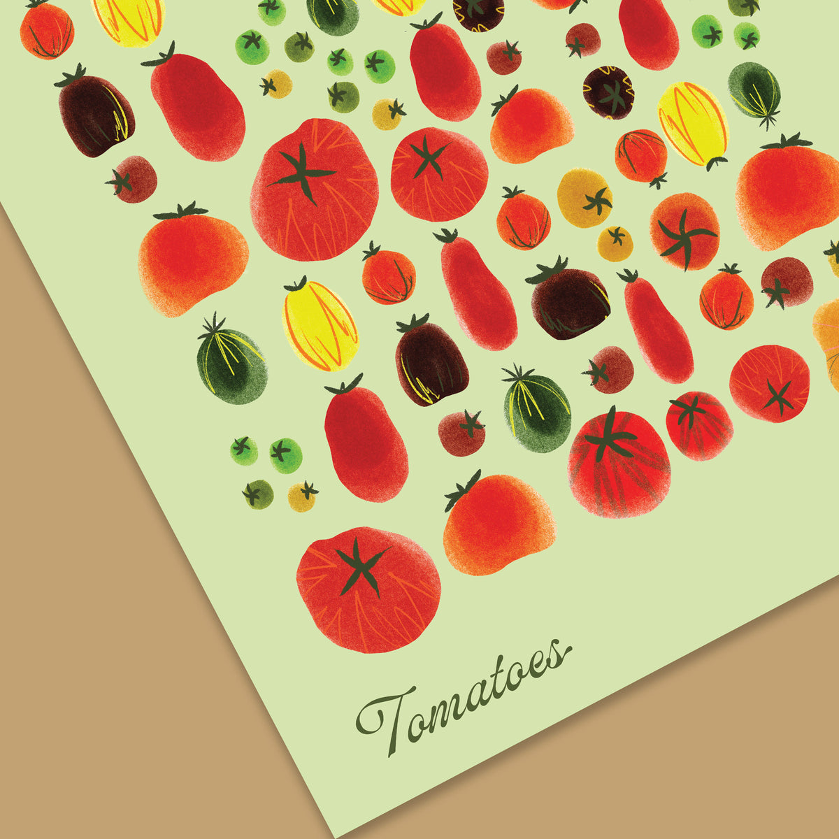 Green Tomato Family Reunion Print