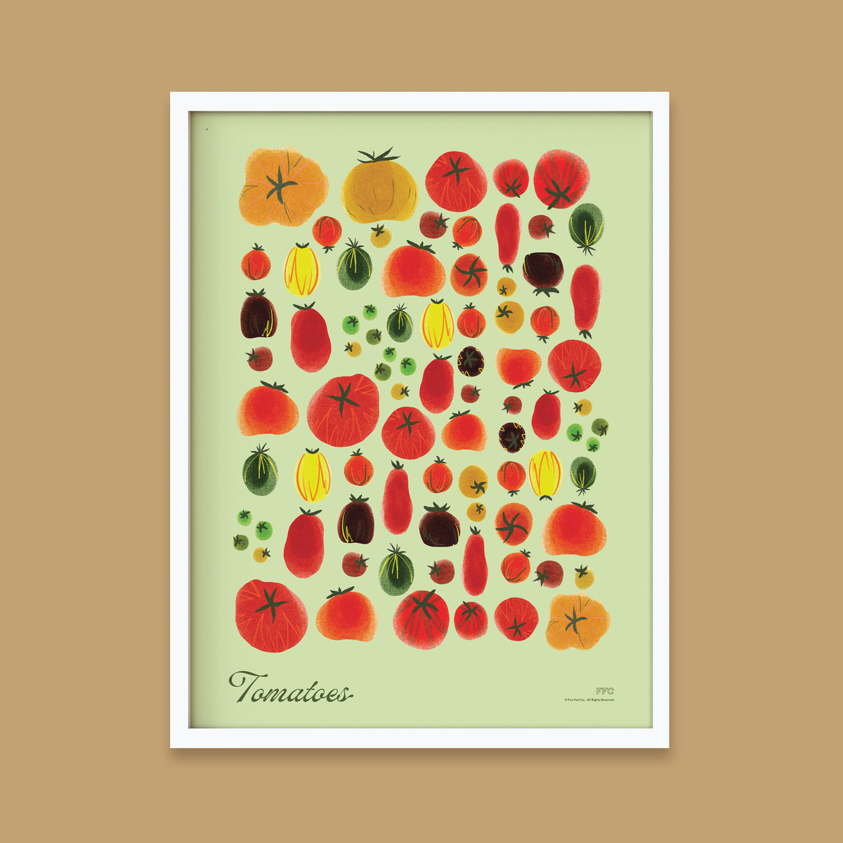 Green Tomato Family Reunion Print