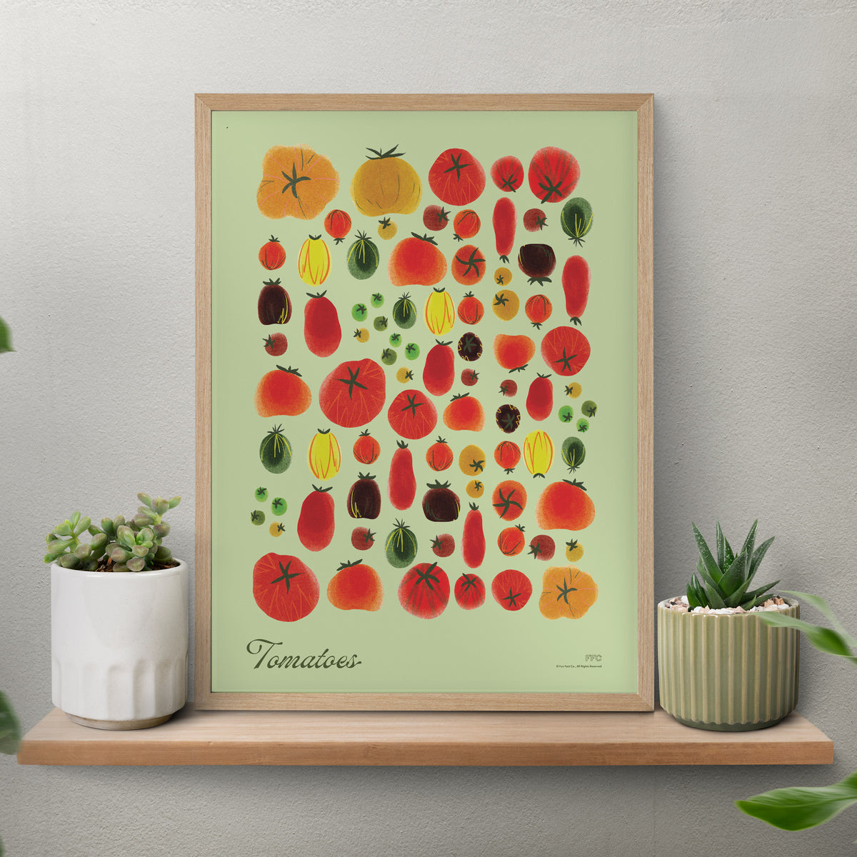 Green Tomato Family Reunion Print