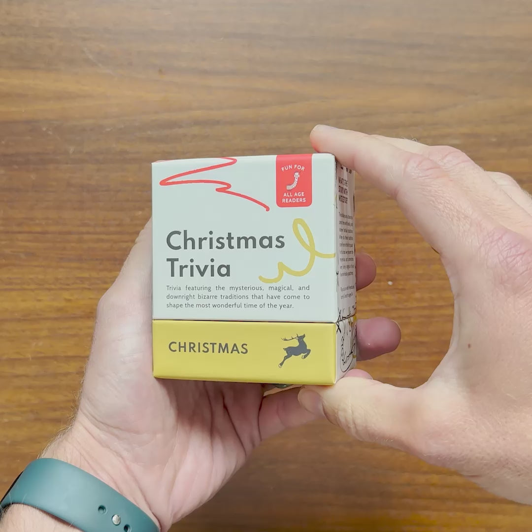 Christmas trivia unboxing video