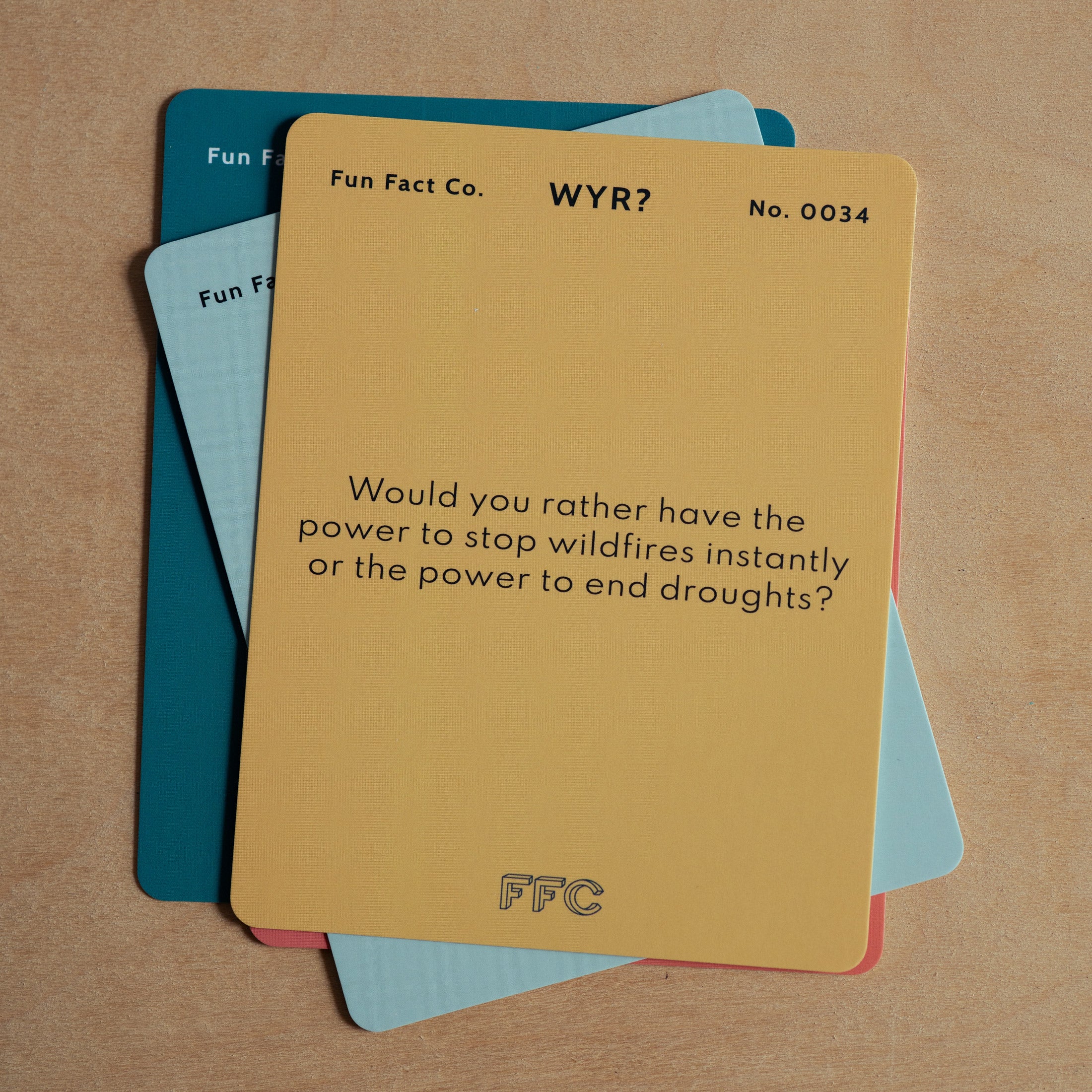 would you rather card front, yellow question